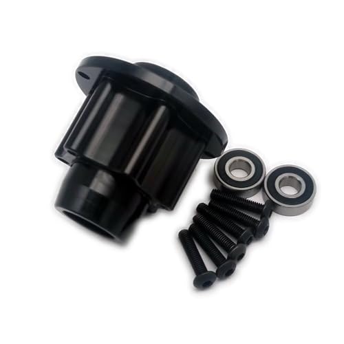 Aluminium Vorderradnabe Hex schwarz für Losi 1/4 Promoto MX PM-MX/SM LOS262012 von EPTNNASO