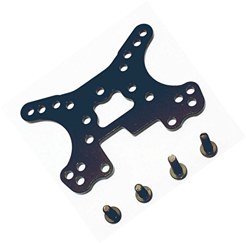 CrazyRacer H-P-I Ken Block WR8 Flux Upgrade Parts Aluminum Alloy Front/Rear Shock Tower-1PC Set for 107887 Black von EPTNNASO
