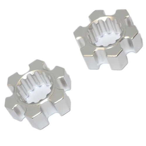 Rad-Sechskant-Adapter aus Aluminium, 10 mm dick, für Traxxas 1/5 X-Maxx 7756, 7756X, 7756R, Silber von EPTNNASO