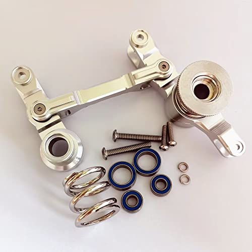 Verstellbare Lenkeinheit aus Aluminium mit Kugellagern, silber für Traxxas 1/5 X-MAXX XMAXX 6S 8S 7746 Verstellbare Lenkeinheit aus Aluminium mit Kugellagern, silber für Traxxas 1/5 X-MAXX XMAXX 6S 8S 7746 von EPTNNASO