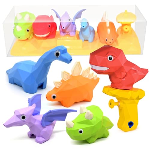 5 PCS Dinosaurier Wasserpistolen Wasserspritzpisto Dinosaurier Seifenblasenpistole Water Pistol Squirt Wasser Kampf Spielzeug Sommer Strand Outdoor für Kinder Wasser Kampf Spielzeug 5 PCS Dinosaurier Wasserpistolen Wasserspritzpisto Dinosaurier Seifenblasenpistole Water Pistol Squirt Wasser Kampf Spielzeug Sommer Strand Outdoor für Kinder Wasser Kampf Spielzeug von EPXOIQC