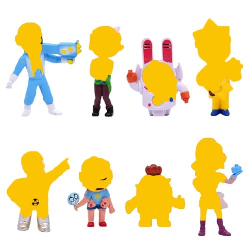 EPXOIQC 8-teiliges Set Action-Figuren Wild Battle Sammelfiguren aus PVCDetailliertes Design für Fans Spielzeug-Deko & Kollektion Inspiriert von beliebten Spielen von EPXOIQC