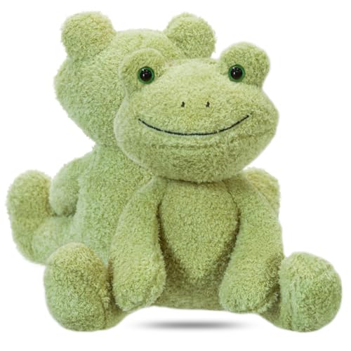 EPXOIQC Frosch Kuscheltier Kinder,Frosch Kuscheltier Plüsch, Frog Plush Toy,Frosch Weiche Und Komfortable Kuscheltier Frosch Plüschpuppe-25cm von EPXOIQC