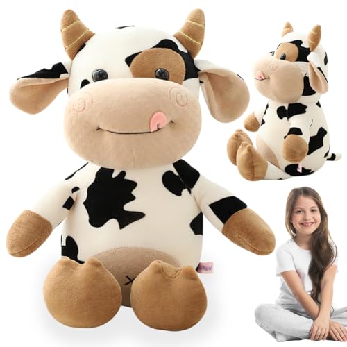 EPXOIQC Kühe Kuscheltier Plush,Toys Plüsch für Kinder,Stofftier Kuh Spielen Kawaii Plush,Cute Cartoon Plushies Flauschiger Kuh Puppe Spielzeug -30cm EPXOIQC Kühe Kuscheltier Plush,Toys Plüsch für Kinder,Stofftier Kuh Spielen Kawaii Plush,Cute Cartoon Plushies Flauschiger Kuh Puppe Spielzeug -30cm von EPXOIQC
