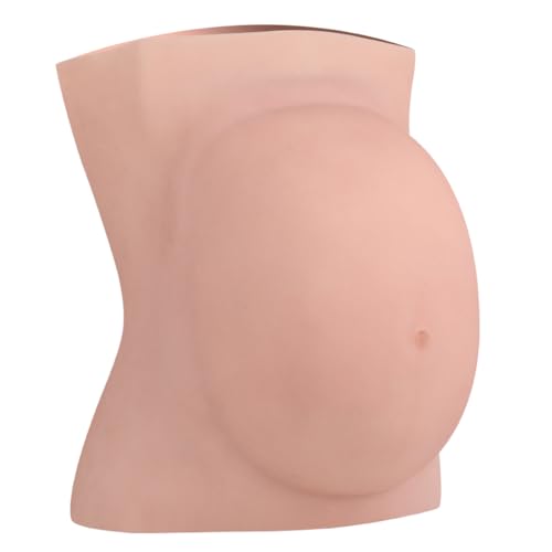 EQAIWUJIE Künstlicher Schwangerschaftsbauch aus Silikon, für Film und Fernseher, Requisiten für Cosplay, Fotografie (6 Monate/1,8 kg), hautfarben von EQAIWUJIE