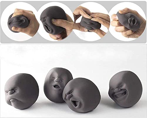 1 Stück Anti Stress Spielzeug Lustige Neuheit-Geschenk der Gadgets Silikon Vent menschliches Gesichts-Kugel Anti-Stress-Scented Caomaru Geek Gadget Vent Spielzeug (zufällig) von EQLEF