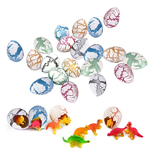EQLEF Dinosaurier-Eier, die Spielzeug ausbrüten Züchte Dinosaurier-Eier, die in Wasser ausbrüten Mini Dinosaurier-Eier Kreatives Spielzeug für Kinder / 60 ST von EQLEF