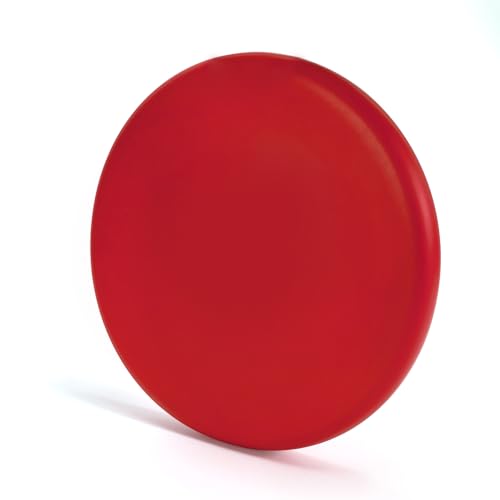 EQLEF Flying Disc, Weicher Pu Schaumstoff Fliegende Scheibe Strandspielzeug Outdoor Sports Park Spielzeug für Kindergarten Schulfamilie (Rot) von EQLEF