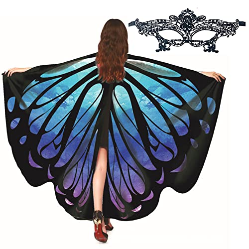 EQLEF Schmetterling Umhang Damen, Feenkostüm Damen Kostüm Fasching Kostüm Schmetterling Damen Kostüm Karneval Damen Kostüm Schmetterling Mädchen für Dress Up Party Dance Fotos Requisiten Halloween EQLEF Schmetterling Umhang Damen, Feenkostüm Damen Kostüm Fasching Kostüm Schmetterling Damen Kostüm Karneval Damen Kostüm Schmetterling Mädchen für Dress Up Party Dance Fotos Requisiten Halloween von EQLEF