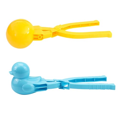 EQLEF Schneeballmacher, rundes Schneeball-Clip-Spielzeug und Enten-Schnee-Form für Kinder 3-6 Jahre alte helle Schnee-Spielzeug für Kinder im Freien Sand Formen Zufällige Farbe 2 Pcs EQLEF Schneeballmacher, rundes Schneeball-Clip-Spielzeug und Enten-Schnee-Form für Kinder 3-6 Jahre alte helle Schnee-Spielzeug für Kinder im Freien Sand Formen Zufällige Farbe 2 Pcs von EQLEF