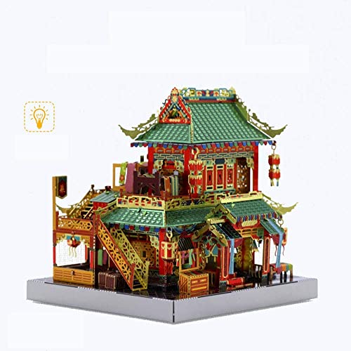3D-Puzzle 3D-Metallpuzzle for Selbermachen, Modellbausätze, MU Chinesische traditionelle Architektur, 3D-Metallmodellbausätze, DIY-Puzzle for Zusammenbauen, lasergeschnittenes Puzzle-Spielzeug YM-N079 von EQQHJL