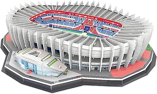 3D-Puzzle 3D-Puzzle, Fußballplatz-Modellbau-Puzzle, Modell-DIY-Puzzle for das Pariser Park-St-Germain-Stadion, Gebäudemodell for Erwachsene, Bausätze (42 x 35 x 7,8 cm) von EQQHJL