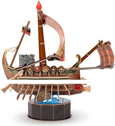3D-Puzzle 3D-Puzzle, Modell Fantasy Q, niedliches Schiff, Piratenschiff, Modell, Montage, Puzzle, Spielzeug, manuell, DIY, Raumdekoration von EQQHJL