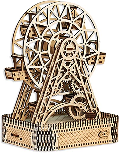 3D-Puzzle 3D-Puzzle aus Holz, DIY-Modellbausätze, LKW-Puzzle for Erwachsene, Modellbausatz, Geschenk for Geburtstag/Vatertag (Farbe: LKW) (Size : Ferris Wheel) von EQQHJL