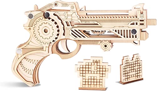 3D-Puzzle 3D-Puzzle aus Holz, DIY-Modellbausätze, LKW-Puzzle for Erwachsene, Modellbausatz, Geschenk for Geburtstag/Vatertag (Farbe: LKW) (Size : Shotgun Rubber Band Gun) von EQQHJL
