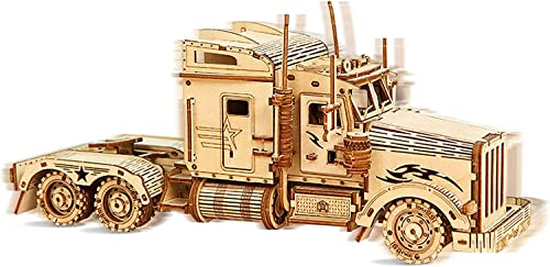 3D-Puzzle 3D-Puzzle aus Holz, DIY-Modellbausätze, LKW-Puzzle for Erwachsene, Modellbausatz, Geschenk for Geburtstag/Vatertag (Farbe: LKW) (Size : Truck) von EQQHJL