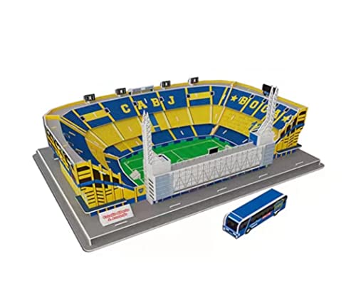 3D-Puzzle DIY-Gebäudespielzeugmodell 3D-Puzzle Fußballfans Gedenkgeschenk, Armando-Stadionpuzzle, Nachbildung des Fußballstadions der argentinischen Jugendmannschaft, weltberühmtes 3D-Puzzlespielzeug von EQQHJL