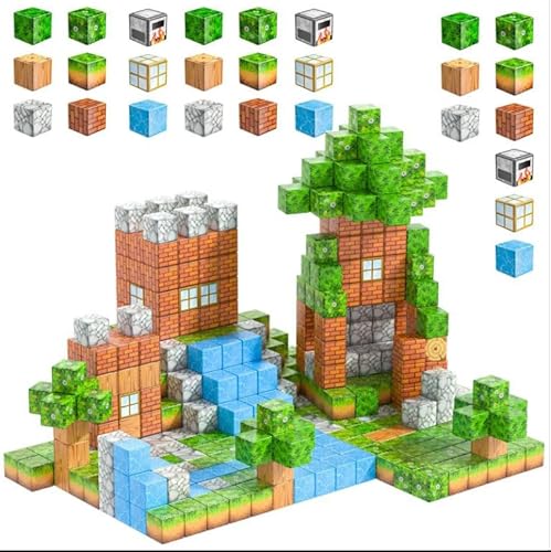 EQUIS GOVICENS Magnetische Bausteine für Kinder, Set mit 102 magnetischen Bausteinen, 2 x 2 cm, magnetische Teile, Magnetspiel, Spielzeug, Geschenke für Kinder 6 7 8 9 10 Jahre EQUIS GOVICENS Magnetische Bausteine für Kinder, Set mit 102 magnetischen Bausteinen, 2 x 2 cm, magnetische Teile, Magnetspiel, Spielzeug, Geschenke für Kinder 6 7 8 9 10 Jahre von EQUIS GOVICENS