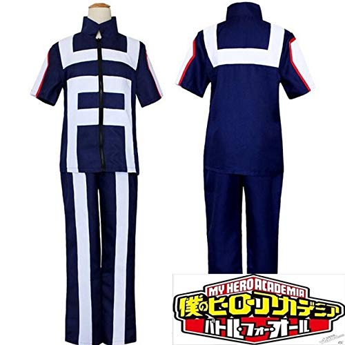 Boku no Hero Academia Cosplay Kostüm Schuluniform meine Hero Academia Kostüme School Sportswear Kurzarm Tops + Hosen + Perücken One Size Top und Hose Boku no Hero Academia Cosplay Kostüm Schuluniform meine Hero Academia Kostüme School Sportswear Kurzarm Tops + Hosen + Perücken One Size Top und Hose von EQWR