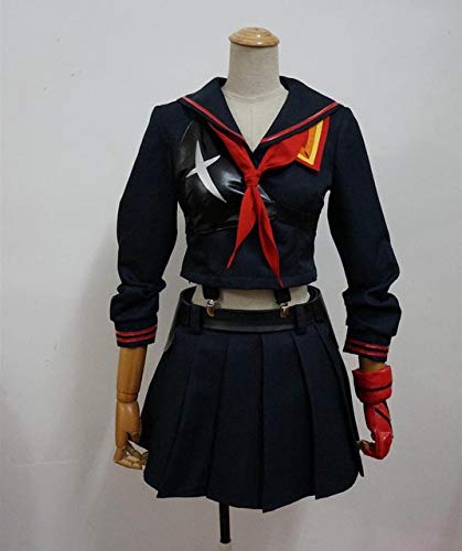 Hochwertige Anime Kill LA Kill Cosplay Perücke Matoi Ryuko Schwarz Rot Perücken Kurze lockige hitzebeständige synthetische Haare + Perückenkappe S Ryuko Matoi Kostüm Hochwertige Anime Kill LA Kill Cosplay Perücke Matoi Ryuko Schwarz Rot Perücken Kurze lockige hitzebeständige synthetische Haare + Perückenkappe S Ryuko Matoi Kostüm von EQWR