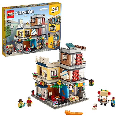 LEGO Creator 3 in 1 Townhouse Pet Shop & Café 31097 Toy Store Building Set with Bank, Town Playset with a Toy Tram, Animal Figures and Minifigures (969 Pieces) LEGO Creator 3 in 1 Townhouse Pet Shop & Café 31097 Toy Store Building Set with Bank, Town Playset with a Toy Tram, Animal Figures and Minifigures (969 Pieces) von LEGO