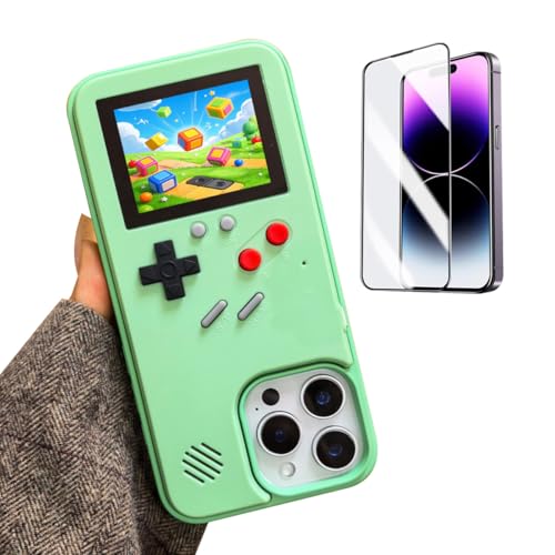 ERAKOLE Game Case für iPhone 15 Pro Max Retro-Videospiel-Telefonhülle, spielbares Design, stoßfeste lustige Gaming-Abdeckung für iPhone, klassische kreative Gamer-Geburtstagsgeschenke, Grün ERAKOLE Game Case für iPhone 15 Pro Max Retro-Videospiel-Telefonhülle, spielbares Design, stoßfeste lustige Gaming-Abdeckung für iPhone, klassische kreative Gamer-Geburtstagsgeschenke, Grün von ERAKOLE