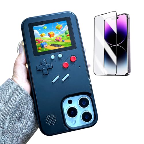 ERAKOLE Game Case für iPhone 15 Retro-Videospiel-Telefonhülle, spielbares Design, stoßfeste lustige Gaming-Abdeckung für iPhone, klassische kreative Gamer-Geburtstagsgeschenke, Schwarz ERAKOLE Game Case für iPhone 15 Retro-Videospiel-Telefonhülle, spielbares Design, stoßfeste lustige Gaming-Abdeckung für iPhone, klassische kreative Gamer-Geburtstagsgeschenke, Schwarz von ERAKOLE