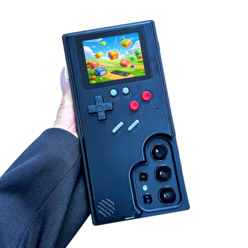 ERAKOLE Game Phone Case für Samsung Galaxy S23 Ultra, Nostalgisches Spiel Case für Samsung Retro Playable Gaming Design, Klassische Kreative Lustige Geburtstagsgeschenke, Schwarz ERAKOLE Game Phone Case für Samsung Galaxy S23 Ultra, Nostalgisches Spiel Case für Samsung Retro Playable Gaming Design, Klassische Kreative Lustige Geburtstagsgeschenke, Schwarz von ERAKOLE