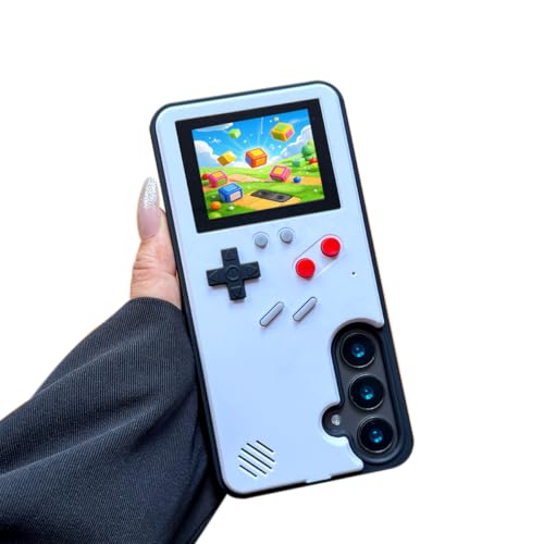ERAKOLE Game Phone Case für Samsung Galaxy S24/S25, Nostalgisches Spiel Case für Samsung Retro Playable Gaming Design, Klassische Kreative Lustige Geburtstagsgeschenke, Weiß ERAKOLE Game Phone Case für Samsung Galaxy S24/S25, Nostalgisches Spiel Case für Samsung Retro Playable Gaming Design, Klassische Kreative Lustige Geburtstagsgeschenke, Weiß von ERAKOLE