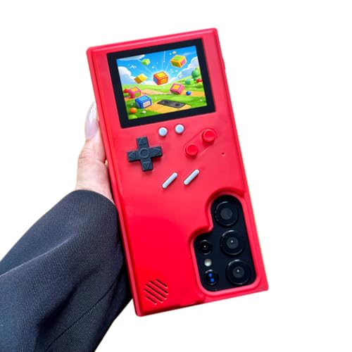 ERAKOLE Game Phone Case für Samsung Galaxy S25 Ultra, Nostalgisches Spiel Case für Samsung Retro Playable Gaming Design, Klassische Kreative Lustige Geburtstagsgeschenke, Rot ERAKOLE Game Phone Case für Samsung Galaxy S25 Ultra, Nostalgisches Spiel Case für Samsung Retro Playable Gaming Design, Klassische Kreative Lustige Geburtstagsgeschenke, Rot von ERAKOLE