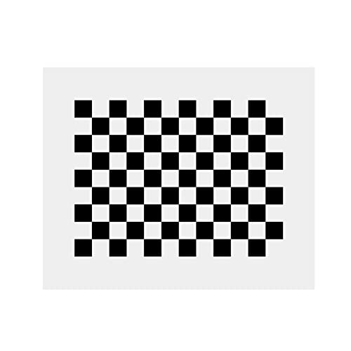 ERBER Calibration Board Checkerboard, Aluminum Oxide Material 12X9 Array High-Precision Gauge, Visual Optical Float Glass Base Plate (Color : GP025 Float Glass) von ERBER