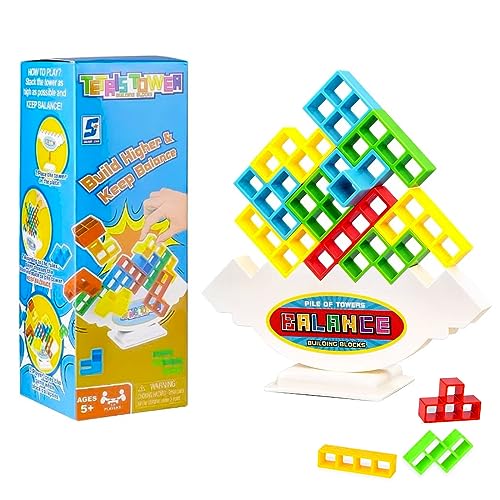 ERFGT Tetra Tower Spiel, 16 PCS Tetris Balance Spielzeug, Schaukelstapel Kinder Balance Spielzeug, Tetris Tower Balance Spiel, Stapelblöcke Balancing Spiel für Jungen und Mädchen ab Jahre 3+ ERFGT Tetra Tower Spiel, 16 PCS Tetris Balance Spielzeug, Schaukelstapel Kinder Balance Spielzeug, Tetris Tower Balance Spiel, Stapelblöcke Balancing Spiel für Jungen und Mädchen ab Jahre 3+ von ERFGT