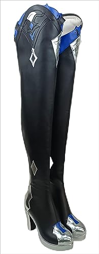 ERIMEI Sparkle Cosplay Stiefel Schuhe for Genshin Impact Eula Black ERIMEI Sparkle Cosplay Stiefel Schuhe for Genshin Impact Eula Black von ERIMEI