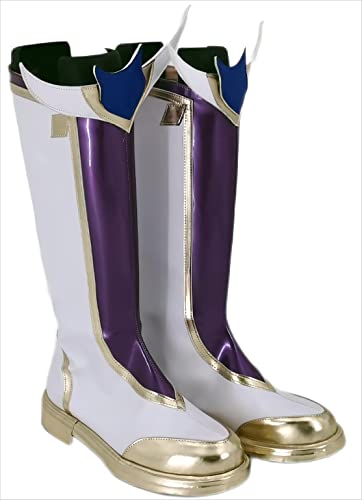 Manga World Cosplay Stiefel Schuhe for League of Legends Ezreal Purple von ERIMEI
