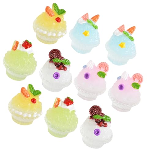 10 Stück Eiscreme Dekorationen Teiliges Resin Fake Dessert Zubehör für Puppenhaus Realistische Deko für DIY und Miniaturhaus Gestaltung 10 Stück Eiscreme Dekorationen Teiliges Resin Fake Dessert Zubehör für Puppenhaus Realistische Deko für DIY und Miniaturhaus Gestaltung von ERINGOGO