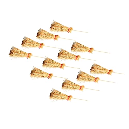 ERINGOGO Halloween Hexen Besen Kleinkind Spielzeug Set 12 Stücke Mini Besen Ornamente Für Geburtstag ERINGOGO Halloween Hexen Besen Kleinkind Spielzeug Set 12 Stücke Mini Besen Ornamente Für Geburtstag von ERINGOGO
