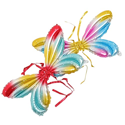 2 Stück Schmetterlingsflügel Ballons Wunderschöne Geburtstagsdeko für Kinderpartys Folienballons Regenbogenfarben für Festliche Anlässe und Kreative Foto Requisiten 2 Stück Schmetterlingsflügel Ballons Wunderschöne Geburtstagsdeko für Kinderpartys Folienballons Regenbogenfarben für Festliche Anlässe und Kreative Foto Requisiten von ERINGOGO