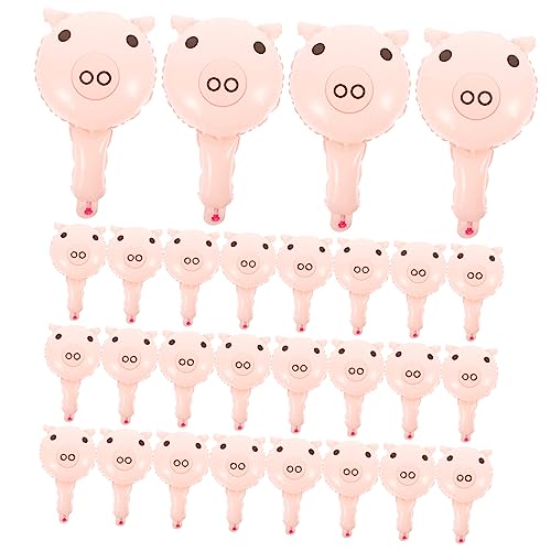 50 Stück Cartoon Schwein Aluminium Folienballons Dekorative Ballons für Partys Geburtstagsfeiern und Kinderfeste Lustige Motive Unvergessliche von ERINGOGO
