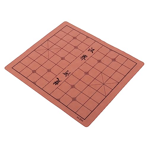 ERINGOGO Schachbrettspiel Und Dame-Set Aus Leder Faltbares Schachbrett Chinesisches Spielzubehör Zufällige Farbe von ERINGOGO