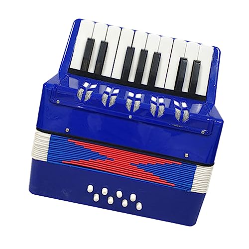 ERINGOGO 1 PC Akkordeon Musikinstrumente Kleinkind Musikspielzeug Kleinkind Musikinstrumente Musikinstrumente Musikspielzeug Pädagogisches Kunststoff Blau von ERINGOGO