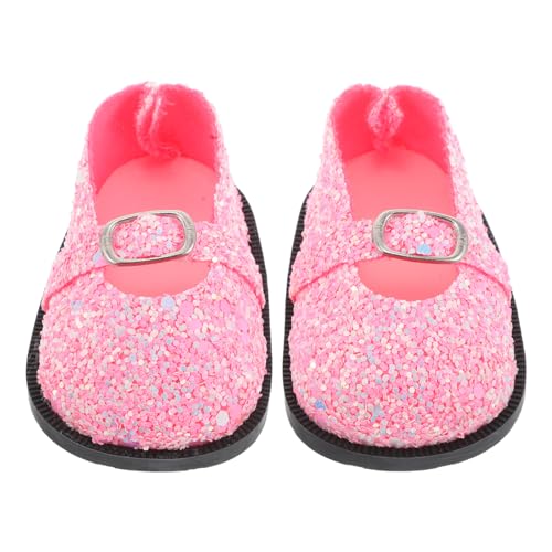 ERINGOGO 1 Paar Funkelnde Paillettenschuhe Für Puppen Miniaturschuhe Für Puppen Niedliche Kleine Schuhe Für Puppen Miniaturpuppenzubehör von ERINGOGO