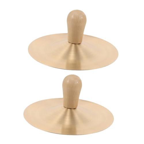 ERINGOGO 1 Paar Mini Kupfer Fingerbecken mit Holzgriff für Tanz und Rhythmus für Kindergarten zur Musikalischer Fähigkeiten und Hand Augen Koordination ERINGOGO 1 Paar Mini Kupfer Fingerbecken mit Holzgriff für Tanz und Rhythmus für Kindergarten zur Musikalischer Fähigkeiten und Hand Augen Koordination von ERINGOGO
