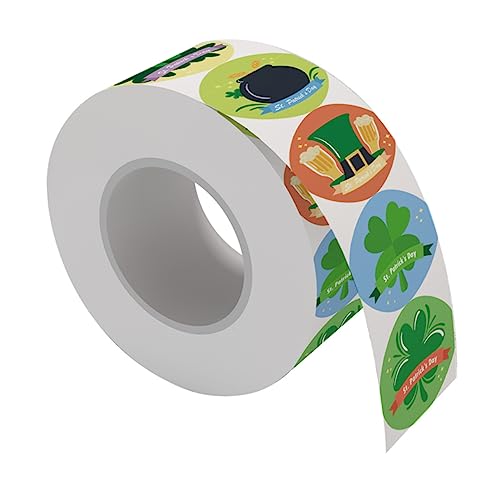 ERINGOGO Vierblättriges Aufkleberpaket Für Jungen Und Dekorative Etiketten Für Den St. Patricks Day Feiertagsverpackung Tasche Büro von ERINGOGO
