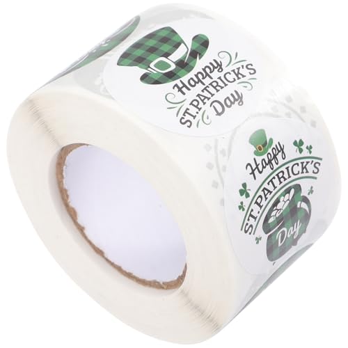 ERINGOGO 1 Rolle St. Patrick's Day Sticker Patty' Day-Aufkleber Aufkleber zum Versiegeln des irischen Festivals st Patricks Day bastelbedarf Party-Aufkleber Plastik ERINGOGO 1 Rolle St. Patrick's Day Sticker Patty' Day-Aufkleber Aufkleber zum Versiegeln des irischen Festivals st Patricks Day bastelbedarf Party-Aufkleber Plastik von ERINGOGO