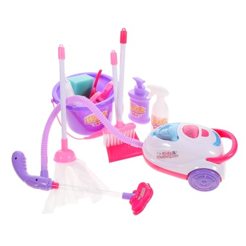 ERINGOGO 11-teiliges Spielzeug Für Jungen Und Mädchen Realistische Simulation Staubsauger-Spielzeug-Set Für Kleinkinder Keine Batterie Rollenspiel-Set Zufällig von ERINGOGO