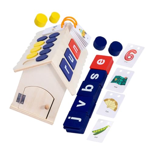 ERINGOGO 1 Satz Alphabet Lernspielzeug für Buchstabenhaus Puzzle Fördert Kognitive Fähigkeiten für Jungen und Sicheres und Nachhaltiges Material Frühkindliche Bildung und Eltern Junge von ERINGOGO