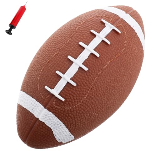 ERINGOGO 1 Satz Aufblasbares Rugby- Trainingsgeräte Für Kleinkind-fußball Kleinkind Fußball Dekorationen Für Fußballpartys Kleiner Basketball Sportspielzeug Chocolate PVC von ERINGOGO