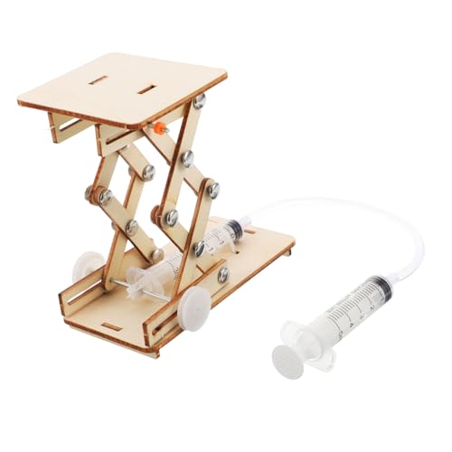 ERINGOGO 1Satz Hydraulisches Hebemodell Spielzeug aus Holz für Junge Mädchen Kreatives Wissenschafts-Puzzle und Experimentier- für Vorschulkinder Fördert Lernen und Entdeckung von Hydraulikprinzipien von ERINGOGO
