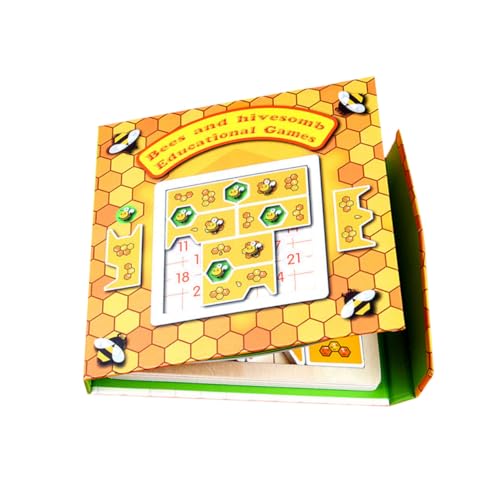 ERINGOGO 1 Satz Bienen Spiel Kinder rätsel Tangram-Spielzeug Geometrie-Puzzle Spielzeuge Kinderspielzeug Kinder Puzzle Puzzle-Spielzeug für Kinder Kasten ce hölzern von ERINGOGO