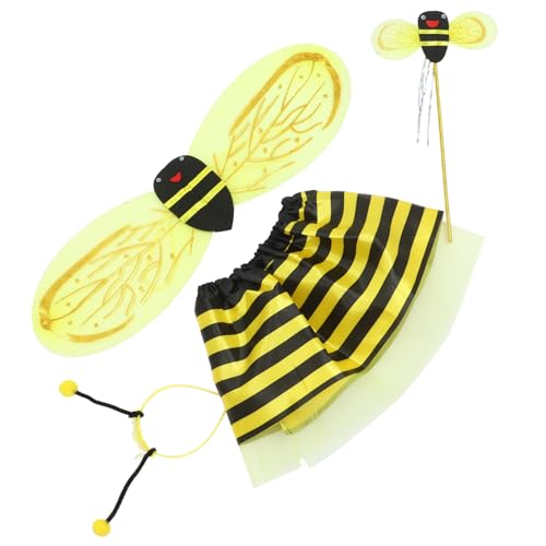 ERINGOGO 1 Satz Bienenflügel-Set Bienenwabe Balsam Bausatz Bienen-bühnenkostüm Für Biene-kostümzubehör Bienenflügel-Stirnband Mit Feenstab Biene Bühnenkostüm Eisendraht Yellow ERINGOGO 1 Satz Bienenflügel-Set Bienenwabe Balsam Bausatz Bienen-bühnenkostüm Für Biene-kostümzubehör Bienenflügel-Stirnband Mit Feenstab Biene Bühnenkostüm Eisendraht Yellow von ERINGOGO